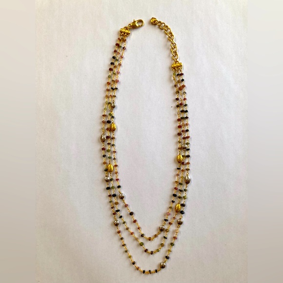 Brighton Harmony Hues Triple Strand Necklace - Picture 2 of 4